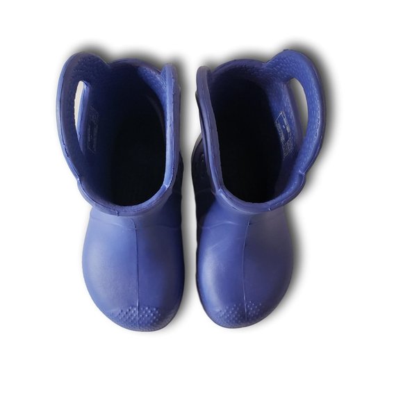 Crocs Kids rain boots blue . size "C 6" - Picture 6 of 8
